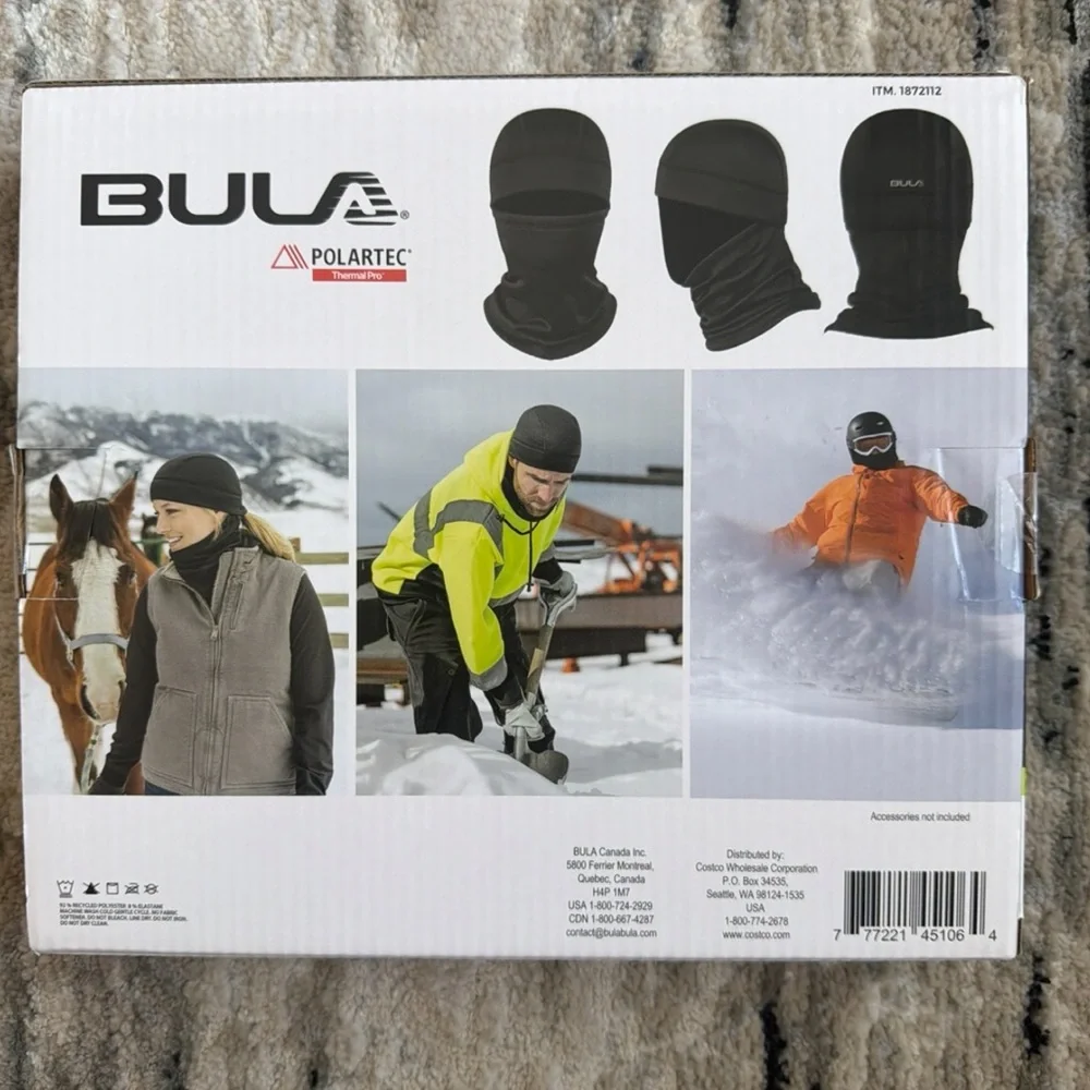 BULA Polartec Thermal Pro Balaclava – 2 Pack (Size S/M)